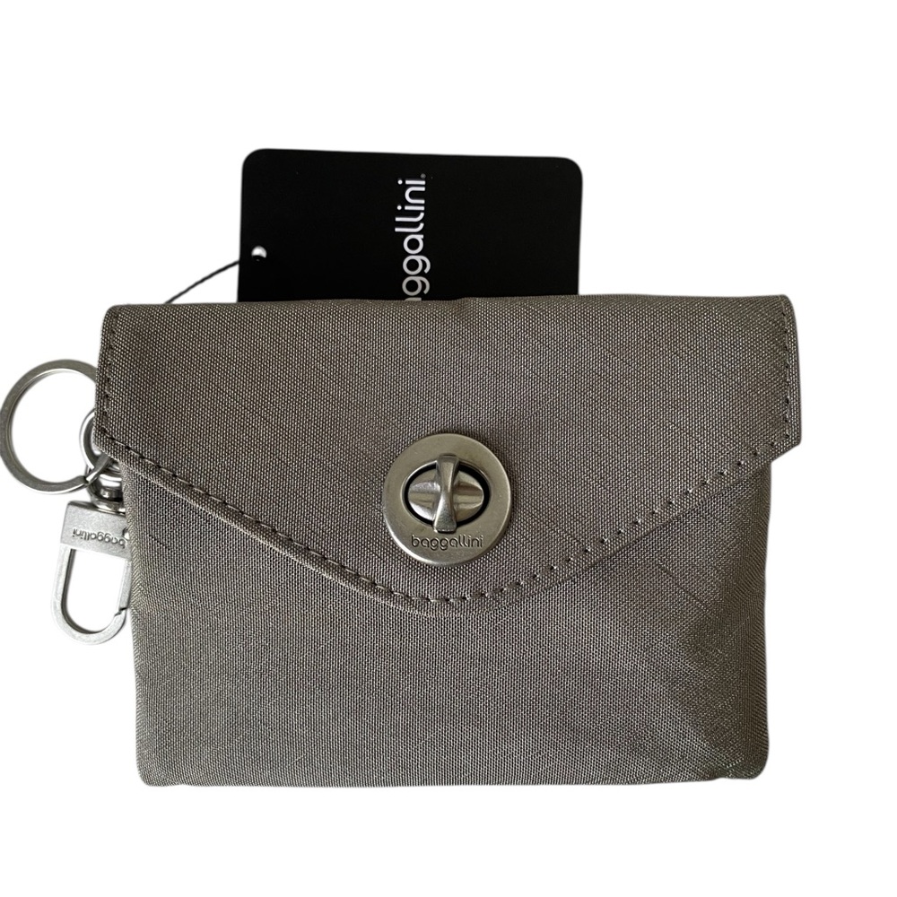 Baggallini On The Go Envelope Case Sterling Shimmer New